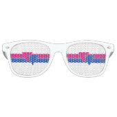 Lunettes De Fête Retro Bisexual pride (Devant)