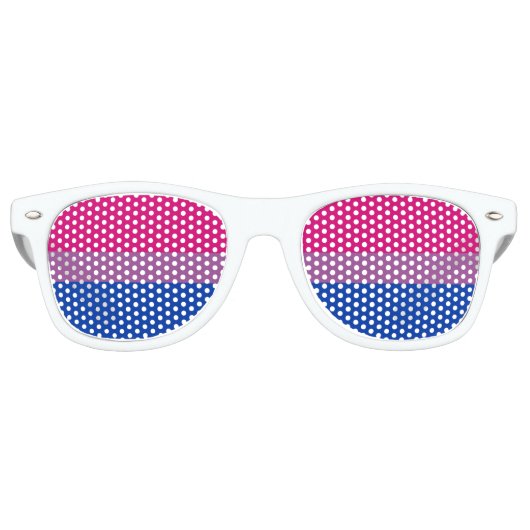 Lunettes De Fête Retro Bisexual pride (Devant)