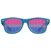 Lunettes De Fête Retro Bisexualité drapeau de la fierté Fête Shades (Devant)