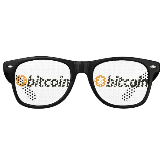 Lunettes De Fête Retro BITCOIN-Crypto BTC drôle (Devant)