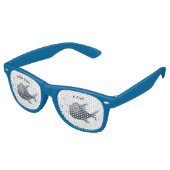 Lunettes De Fête Retro Boire Comme Un Poisson (Angulaire)