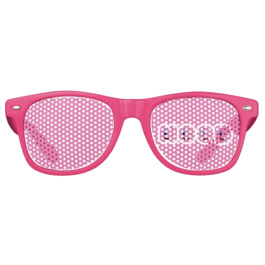 Lunettes De Fête Retro Bois (Devant)