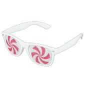 Lunettes De Fête Retro Bonbon de Noël à la menthe (Angulaire)