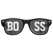 Lunettes De Fête Retro Boss noir (Devant)