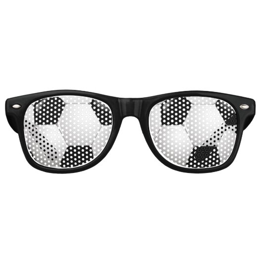 Lunettes De Fête Retro Boule de football (Devant)