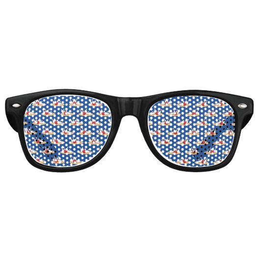 Lunettes De Fête Retro Bowling Ball Stritles Motif (Devant)