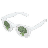 Lunettes De Fête Retro Broccoli vert (Angulaire)