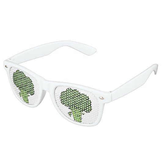 Lunettes De Fête Retro Broccoli vert (Angulaire)