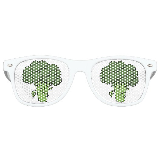 Lunettes De Fête Retro Brocoli vert (Devant)