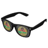Lunettes De Fête Retro Burkina Faso Carte, drapeau et première révolution (Angulaire)