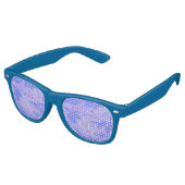 Lunettes De Fête Retro Camouflage Pastel Blue Motif Abstrait (Angulaire)