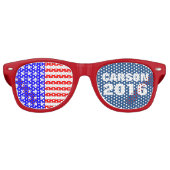 Lunettes De Fête Retro Campagne électorale présidentielle Carson 2016 (Devant)