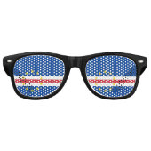 Lunettes De Fête Retro Cap Verde flag (Devant)