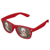 Lunettes De Fête Retro Caricature de poupée vaudou en amour (Angulaire)