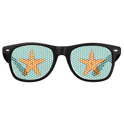 Lunettes De Fête Retro Carton d'Épis orange mignon (Devant)