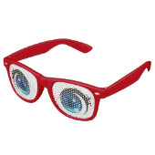 Lunettes De Fête Retro Carton Open Round Eyes (Angulaire)