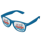 Lunettes De Fête Retro Carwashington Man (Angulaire)
