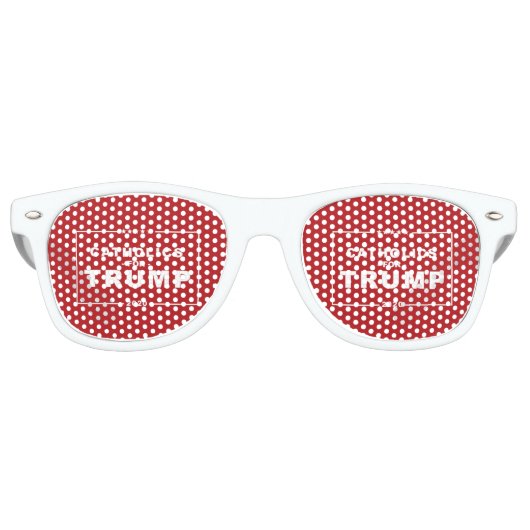 LUNETTES DE FÊTE RETRO CATHOLIQUES POUR TRUMP 2020 (Devant)