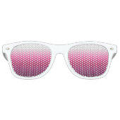 Lunettes De Fête Retro chic abstrait magenta burgundy maroon ombre (Devant)