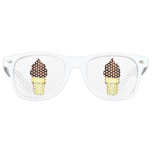 Lunettes De Fête Retro Chocolat Soft Sert Carnival Ice Crème Cone (Devant)