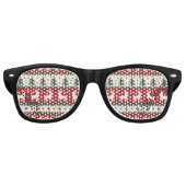 Lunettes De Fête Retro Christmas Reindeer Party Sunglasses (Devant)