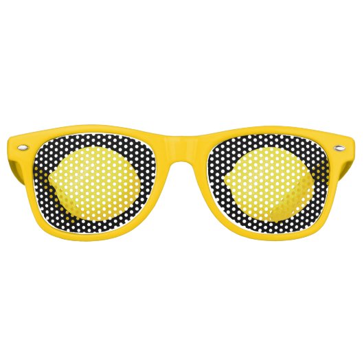 Lunettes De Fête Retro Citron (Devant)