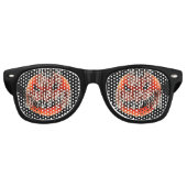 Lunettes De Fête Retro Citrouille Scare-Wht (Devant)