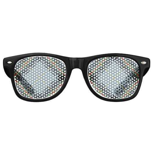 Lunettes De Fête Retro Clan Bell Tartan (Devant)
