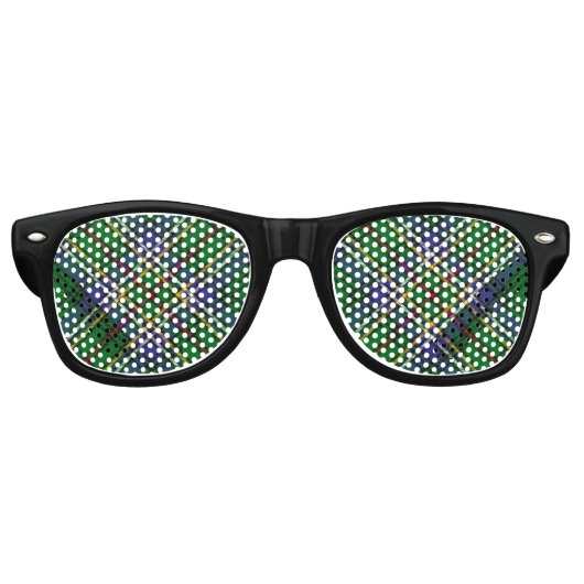 Lunettes De Fête Retro Clan Cockburn Tartan (Devant)