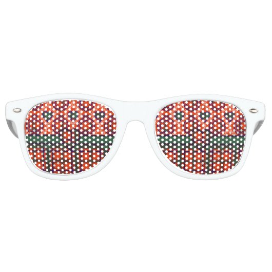 Lunettes De Fête Retro Clan Dalzell Plaid Scottish tartan (Devant)