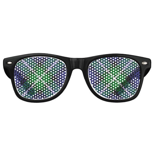 Lunettes De Fête Retro Clan Forbes Tartan (Devant)