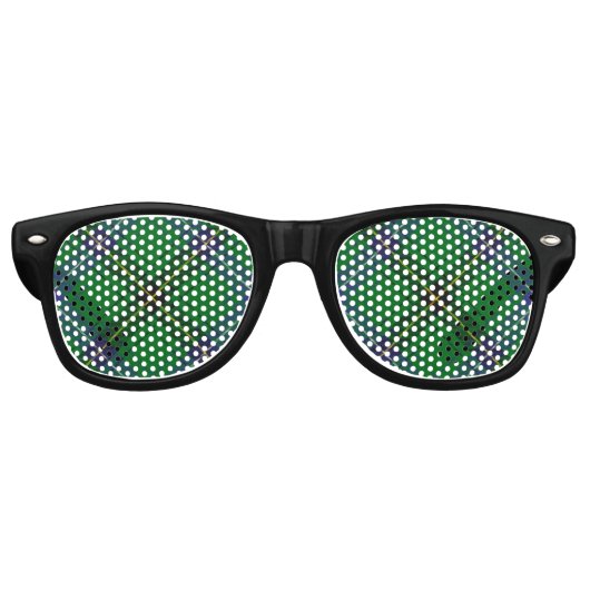 Lunettes De Fête Retro Clan Henderson Tartan (Devant)