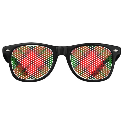 Lunettes De Fête Retro Clan Kerr Tartan (Devant)