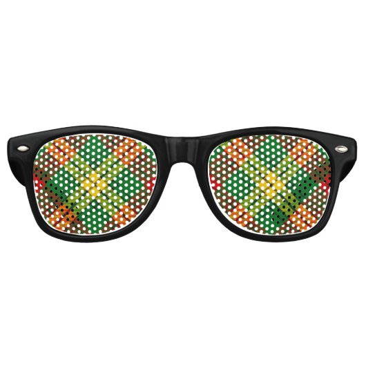 Lunettes De Fête Retro Clan MacMillan Tartan (Devant)