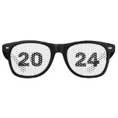 Lunettes De Fête Retro Classe de Modèle de diplômes 2024 (Devant)