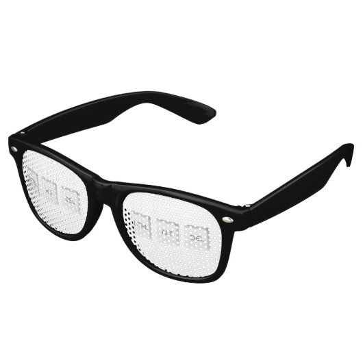 Lunettes De Fête Retro Clavier d'ordinateur CTRL ALT DEL de SlipperyJoe (Angulaire)