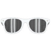 Lunettes De Fête Retro Cliquez sur Personnaliser pour modifier Gris en co (Devant)
