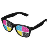 LUNETTES DE FÊTE RETRO CMJN (Angulaire)