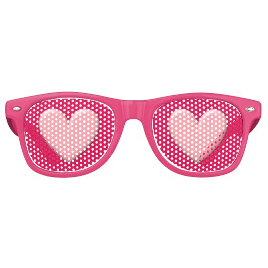 Lunettes De Fête Retro Cœur gonflé (Devant)