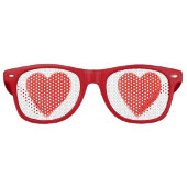 LUNETTES DE FÊTE RETRO CŒURS (Devant)