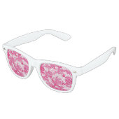 Lunettes De Fête Retro Conception de caméscopes rose et blanc (Angulaire)