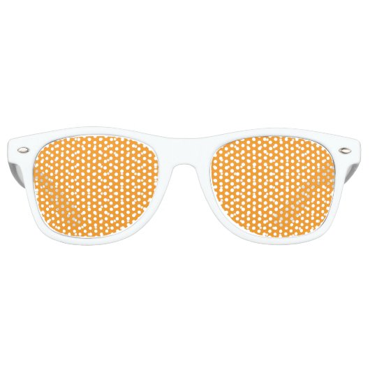 Lunettes De Fête Retro Conception de points Polka Orange (Devant)
