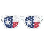 Lunettes De Fête Retro Conception du drapeau TEXAS - (Devant)