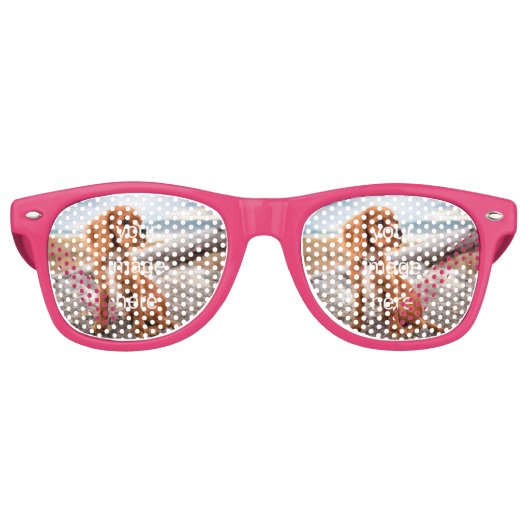 LUNETTES DE FÊTE RETRO CONCEVEZ VOTRE PROPRE (Devant)