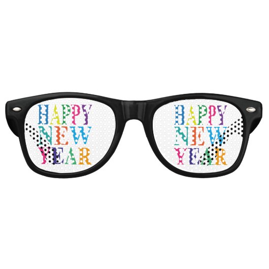Lunettes De Fête Retro Cool Bonne année (Devant)