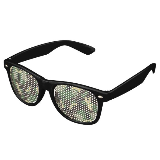 Lunettes De Fête Retro Cool Camo (Angulaire)
