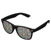 Lunettes De Fête Retro Cool Colorful Dragon Scale Motif (Angulaire)