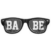 Lunettes De Fête Retro Cool femme Black Babe (Devant)