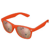 Lunettes De Fête Retro Cool Orange Bowling Ball Party Shades (Angulaire)