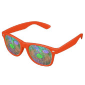 Lunettes De Fête Retro Cosmos psychédélique rétro (Angulaire)